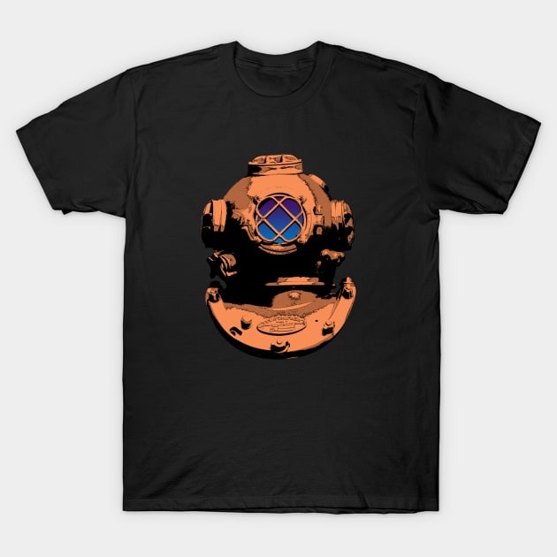 Diving Helmet T-Shirt by GloopTrekker